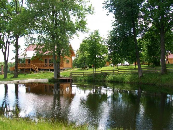 Homestead Lazduona in Kaunas district: sauna, hot tub, kayak rental